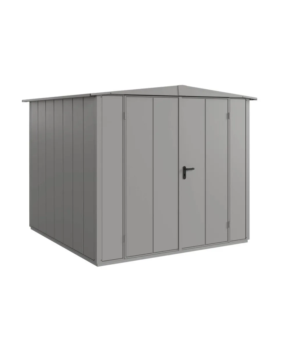 Hörmann Berry-Gerätehaus Modern-S Typ 2, ca. B258,8/H216/T247,7 cm Graualuminium Discount