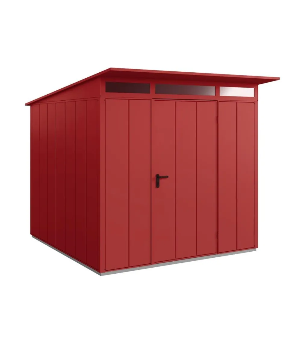 Hörmann Gartenhäuser & Gerätehäuser - Berry-Gerätehaus Modern-P Typ 2, ca. B247,9/H232,3/T283,4 cm Purpurrot