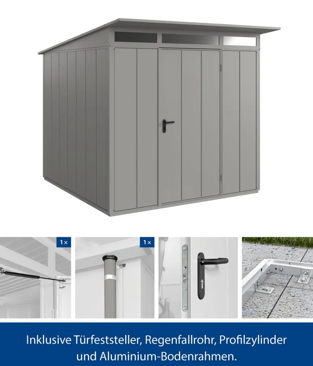 Hörmann Gartenhäuser & Gerätehäuser > Berry-Gerätehaus Modern-P Typ 2, ca. B247,9/H232,3/T283,4 cm