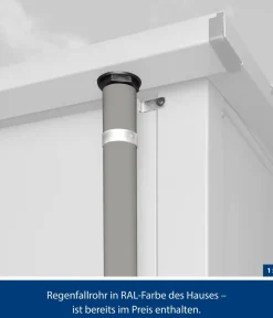 Hörmann Gartenhäuser & Gerätehäuser > Berry-Gerätehaus Modern-P Typ 2, ca. B247,9/H232,3/T283,4 cm