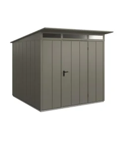 Hörmann Gartenhäuser & Gerätehäuser - Berry-Gerätehaus Modern-P Typ 2, ca. B247,9/H232,3/T283,4 cm Graualuminium