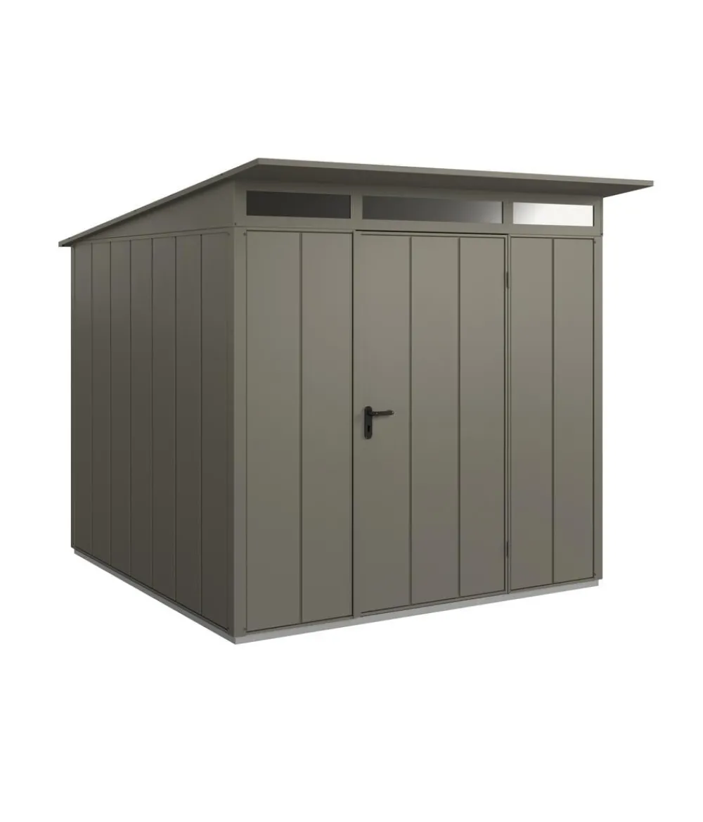 Hörmann Gartenhäuser & Gerätehäuser - Berry-Gerätehaus Modern-P Typ 2, ca. B247,9/H232,3/T283,4 cm Graualuminium