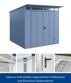 Hörmann Gartenhäuser & Gerätehäuser > Berry-Gerätehaus Modern-P Typ 2, ca. B247,9/H232,3/T283,4 cm