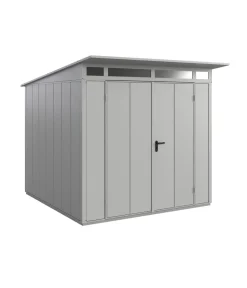 Hörmann Berry-Gerätehaus Modern-P Typ 2, ca. B247,9/H232,3/T283,4 cm Weißaluminium Discount