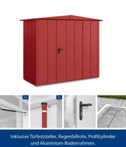 Hörmann Gartenhäuser & Gerätehäuser > Berry-Gerätehaus Modern-S Typ 1, ca. B258,8/H216/T121,3 cm