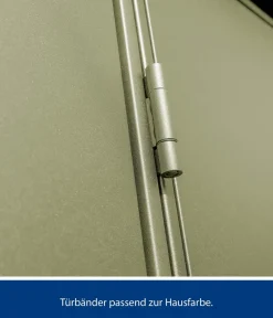 Hörmann Berry-Gerätehaus Modern-S Typ 1, ca. B258,8/H216/T121,3 cm Schilfgrün New