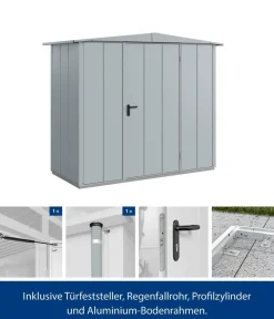 Hörmann Gartenhäuser & Gerätehäuser > Berry-Gerätehaus Modern-S Typ 1, ca. B258,8/H216/T121,3 cm