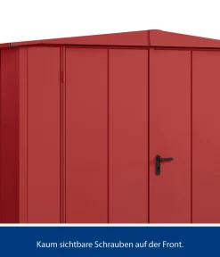 Hörmann Gartenhäuser & Gerätehäuser - Berry-Gerätehaus Modern-S Typ 1, ca. B258,8/H216/T121,3 cm Graualuminium