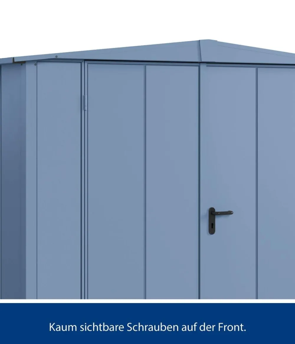 Hörmann Berry-Gerätehaus Modern-S Typ 1, ca. B258,8/H216/T121,3 cm Taubenblau