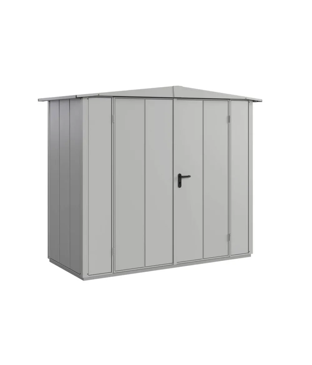 Hörmann Gartenhäuser & Gerätehäuser - Berry-Gerätehaus Modern-S Typ 1, ca. B258,8/H216/T121,3 cm Weißaluminium