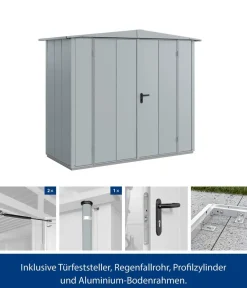 Hörmann Gartenhäuser & Gerätehäuser > Berry-Gerätehaus Modern-S Typ 1, ca. B258,8/H216/T121,3 cm
