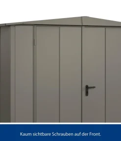 Hörmann Gartenhäuser & Gerätehäuser - Berry-Gerätehaus Modern-S Typ 1, ca. B258,8/H216/T121,3 cm Quarzgrau