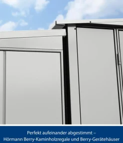 Hörmann Berry-Kaminholzregal Modern Weißaluminium Online