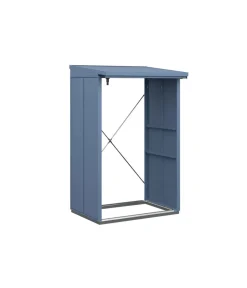 Hörmann Berry-Kaminholzregal Modern Taubenblau