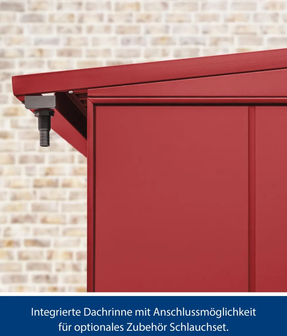Hörmann Berry-Kaminholzregal Modern Purpurrot
