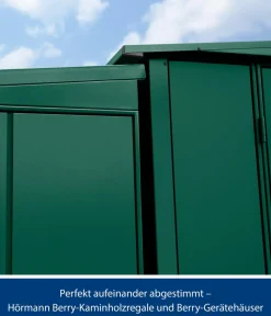 Hörmann Berry-Kaminholzregal Modern Moosgrün Best