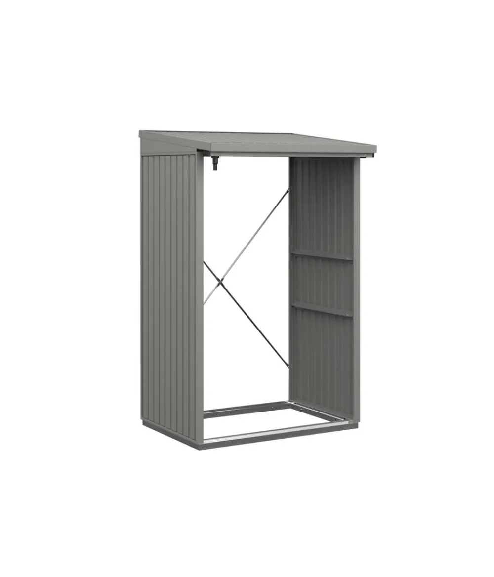 Hörmann Berry-Kaminholzregal Classic Graualuminium Hot