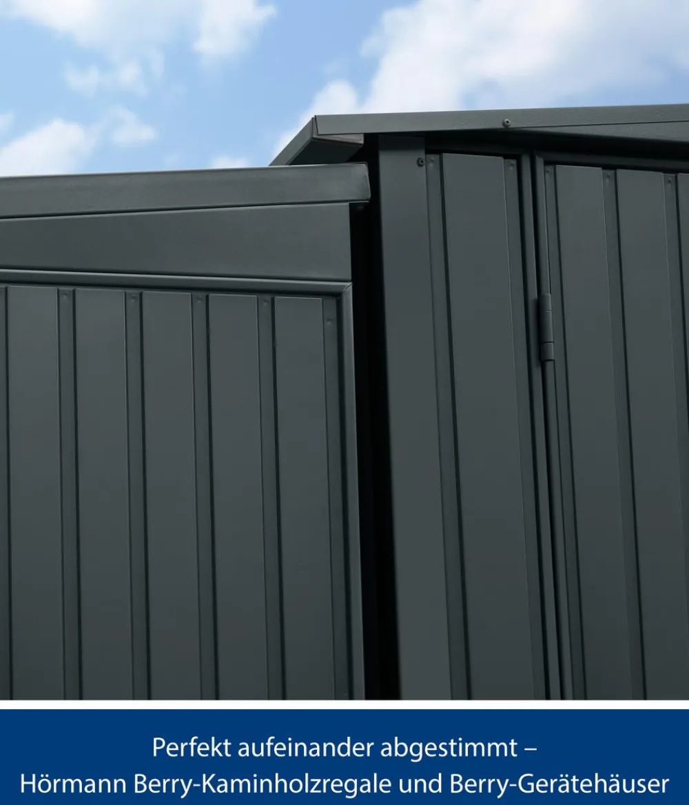 Hörmann Berry-Kaminholzregal Classic Anthrazit Discount