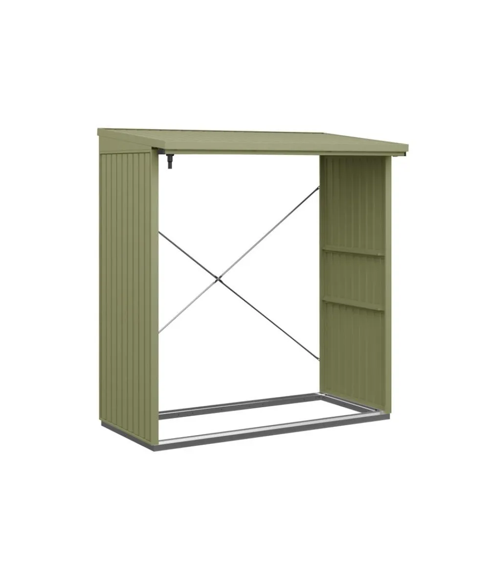 Hörmann Kaminholzregale - Berry-Kaminholzregal Modern Graualuminium