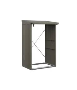 Hörmann Kaminholzregale - Berry-Kaminholzregal Modern Graualuminium