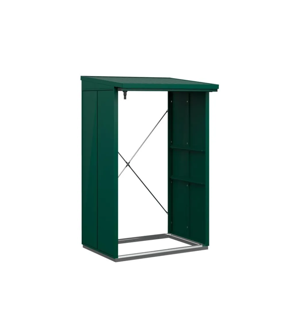 Hörmann Kaminholzregale - Berry-Kaminholzregal Modern Moosgrün