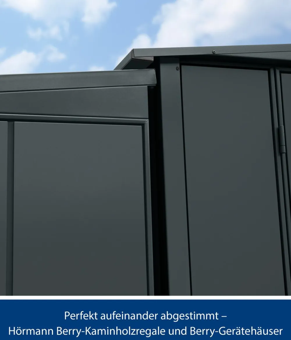 Hörmann Kaminholzregale - Berry-Kaminholzregal Modern Anthrazit