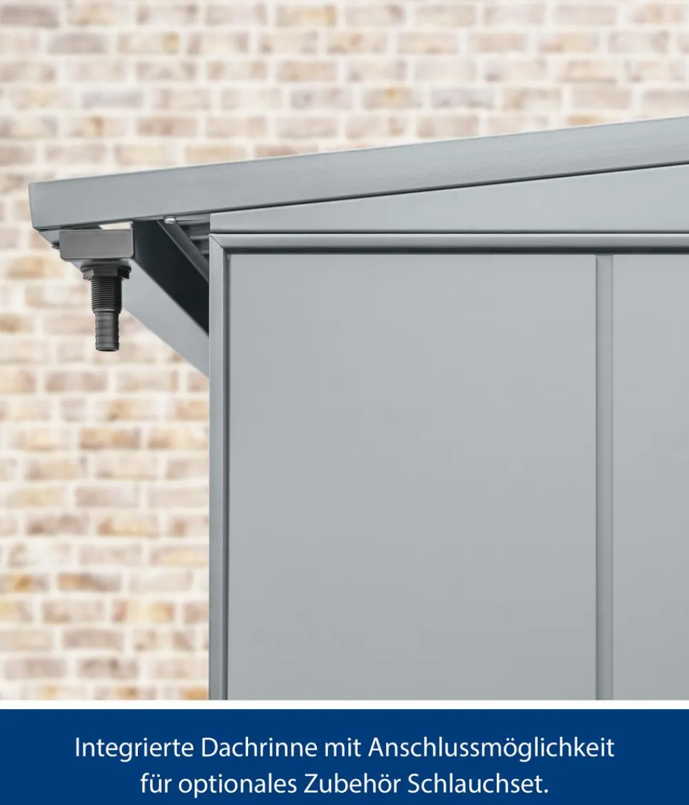 Hörmann Kaminholzregale - Berry-Kaminholzregal Modern Fenstergrau