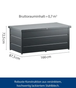 Hörmann Aufbewahrungsboxen > Gartenbox Juno Modern 1620, 700 Liter, ca. B166/H72,5/T87,5 cm
