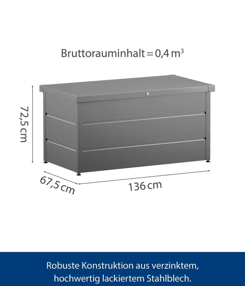 Hörmann Aufbewahrungsboxen > Gartenbox Juno Modern 1320, 400 Liter, ca. B136/H72,5/T67,5 cm