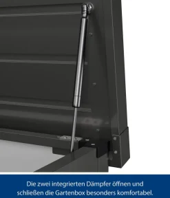 Hörmann Gartenbox Juno Modern 1320, 400 Liter, ca. B136/H72,5/T67,5 cm Anthrazit New
