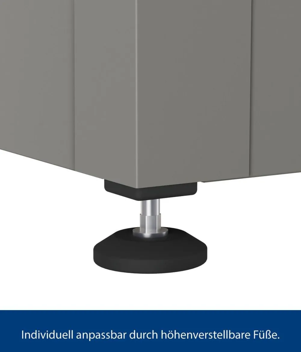 Hörmann Aufbewahrungsboxen - Gartenbox Juno Modern 1620, 700 Liter, ca. B166/H72,5/T87,5 cm Graualuminium