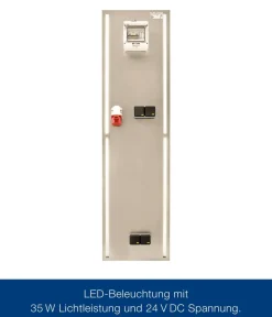 Hörmann Juno/EcoStar Juno/Euroline Elektropanel mit 3-Phasen-Wechselstrom, ca. B47/H170/T2 cm Silber Clearance