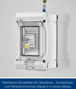 Hörmann Zubehör & Ausstattung - Juno Elektropanel mit 1-Phasen-Wechselstrom, ca. B47/H180/T2 cm Silber