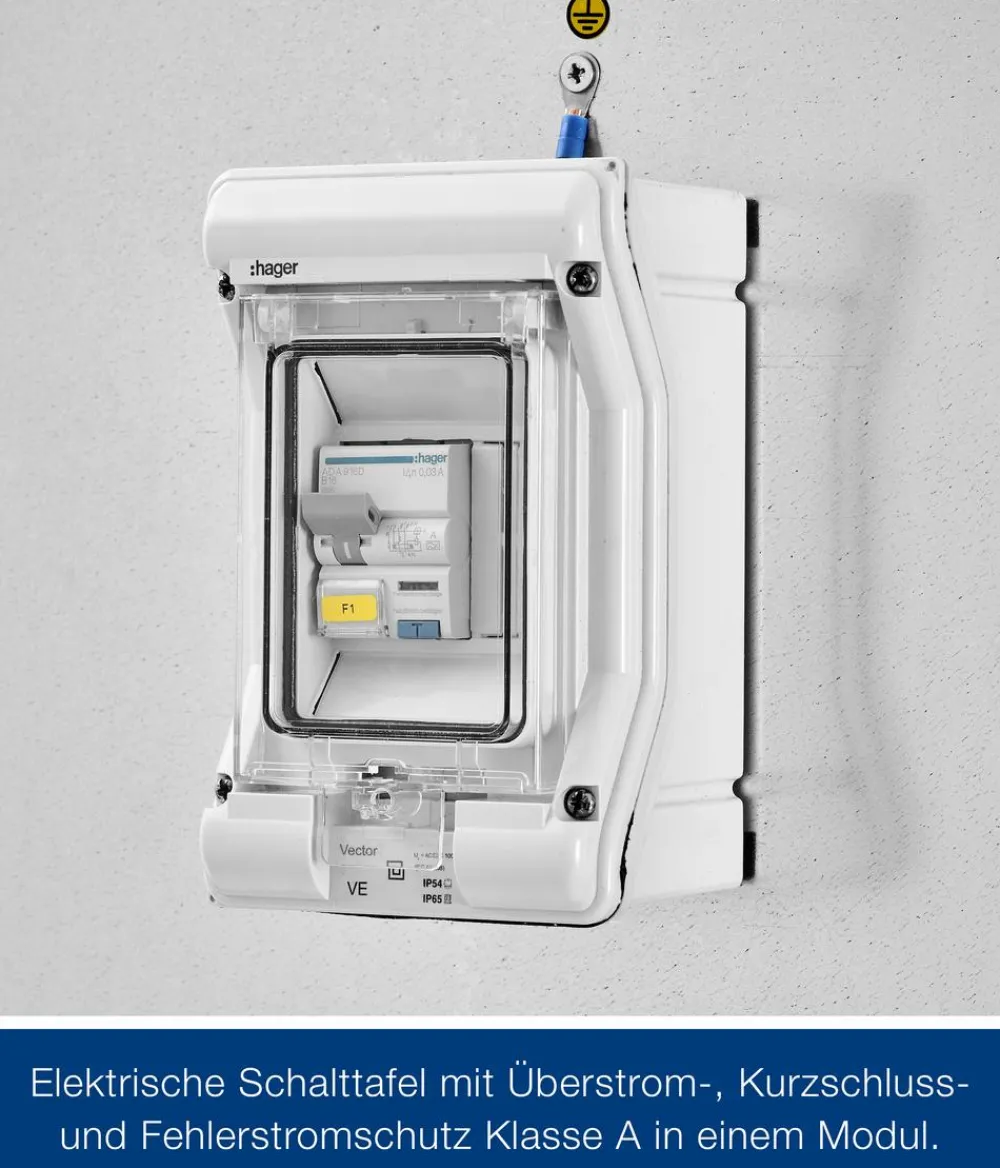 Hörmann Zubehör & Ausstattung - Juno Elektropanel mit 1-Phasen-Wechselstrom, ca. B47/H180/T2 cm Silber