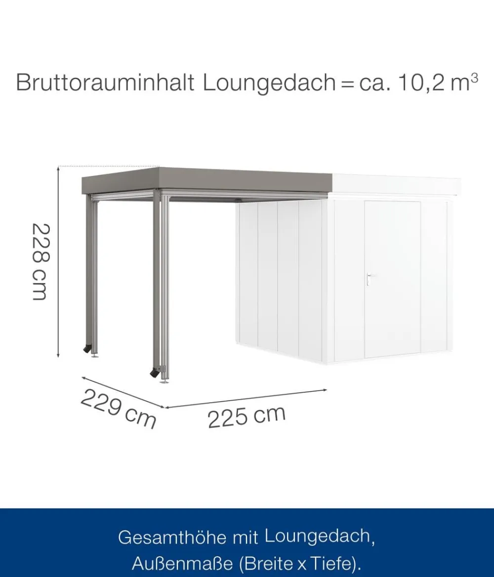 Hörmann Dachzubehör > Juno Loungedach für JFD5/9/12, ca. B225/H220/T229 cm