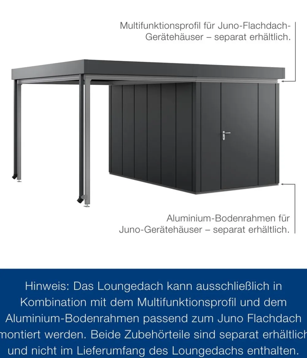 Hörmann Dachzubehör > Juno Loungedach für JFD7/11/14, ca. B225/H220/T325 cm