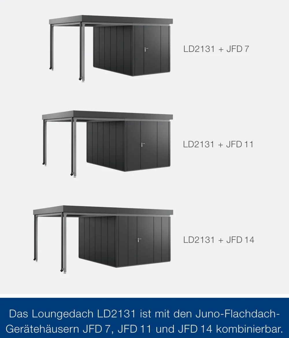 Hörmann Dachzubehör > Juno Loungedach für JFD7/11/14, ca. B225/H220/T325 cm