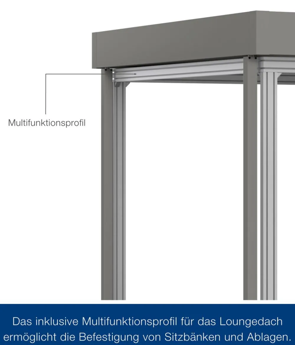 Hörmann Dachzubehör > Juno Loungedach für JFD7/11/14, ca. B321/H220/T325 cm