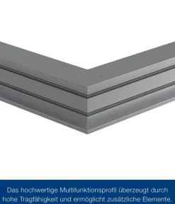 Hörmann Juno Loungedach für JFD6/10/13, ca. B225/H220/T277 cm Graualuminium Outlet