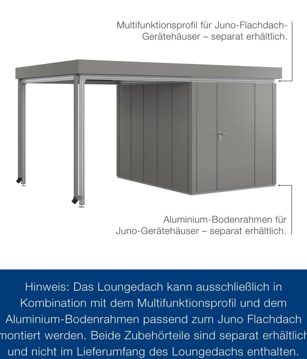 Hörmann Juno Loungedach für JFD6/10/13, ca. B225/H220/T277 cm Graualuminium Outlet