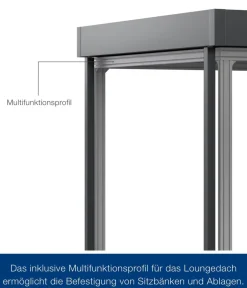 Hörmann Juno Loungedach für JFD7/11/14, ca. B321/H220/T325 cm Anthrazit Hot