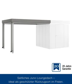 Hörmann Dachzubehör - Juno Loungedach für JFD5/9/12, ca. B321/H220/T229 cm Graualuminium