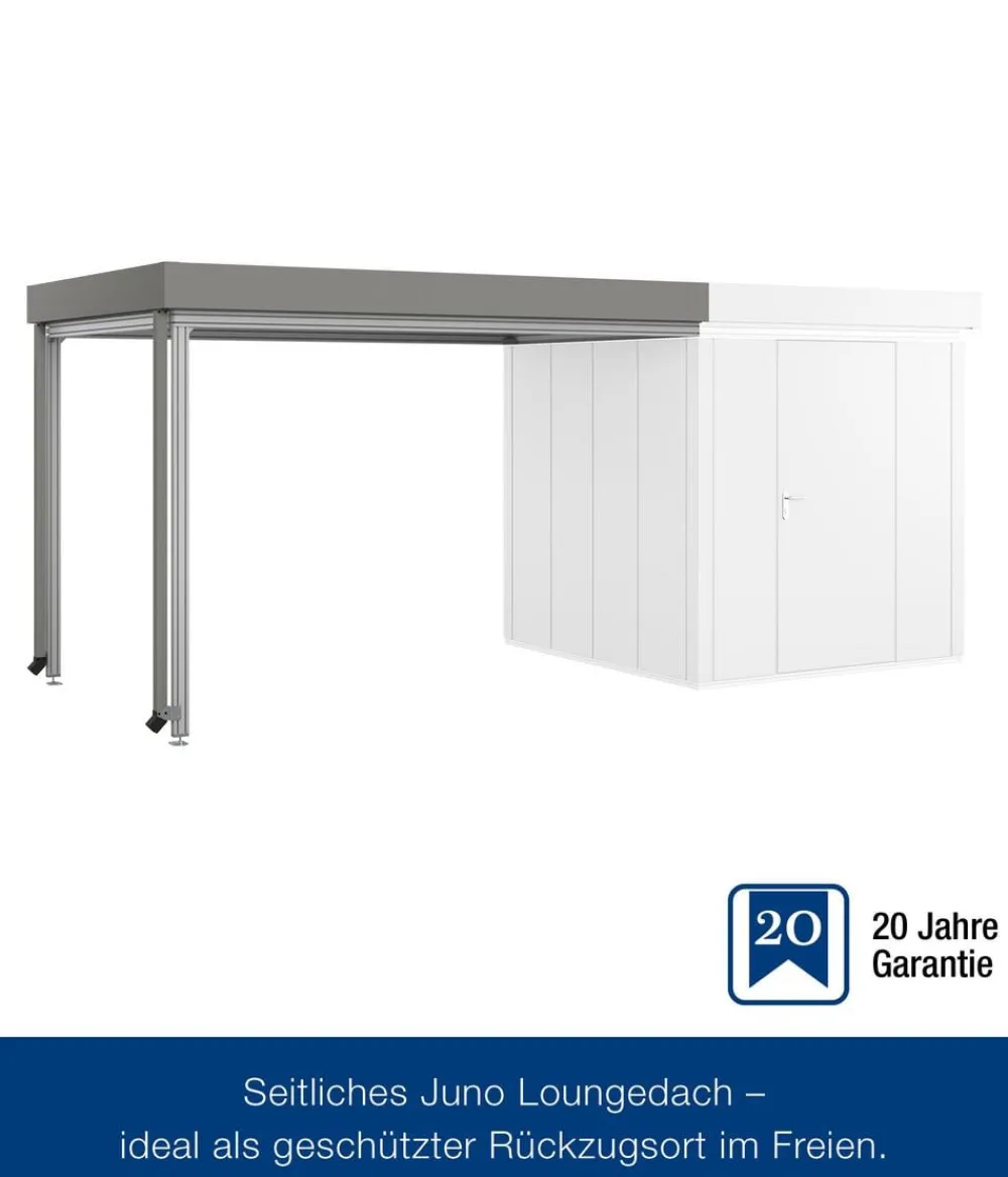 Hörmann Dachzubehör - Juno Loungedach für JFD5/9/12, ca. B321/H220/T229 cm Graualuminium