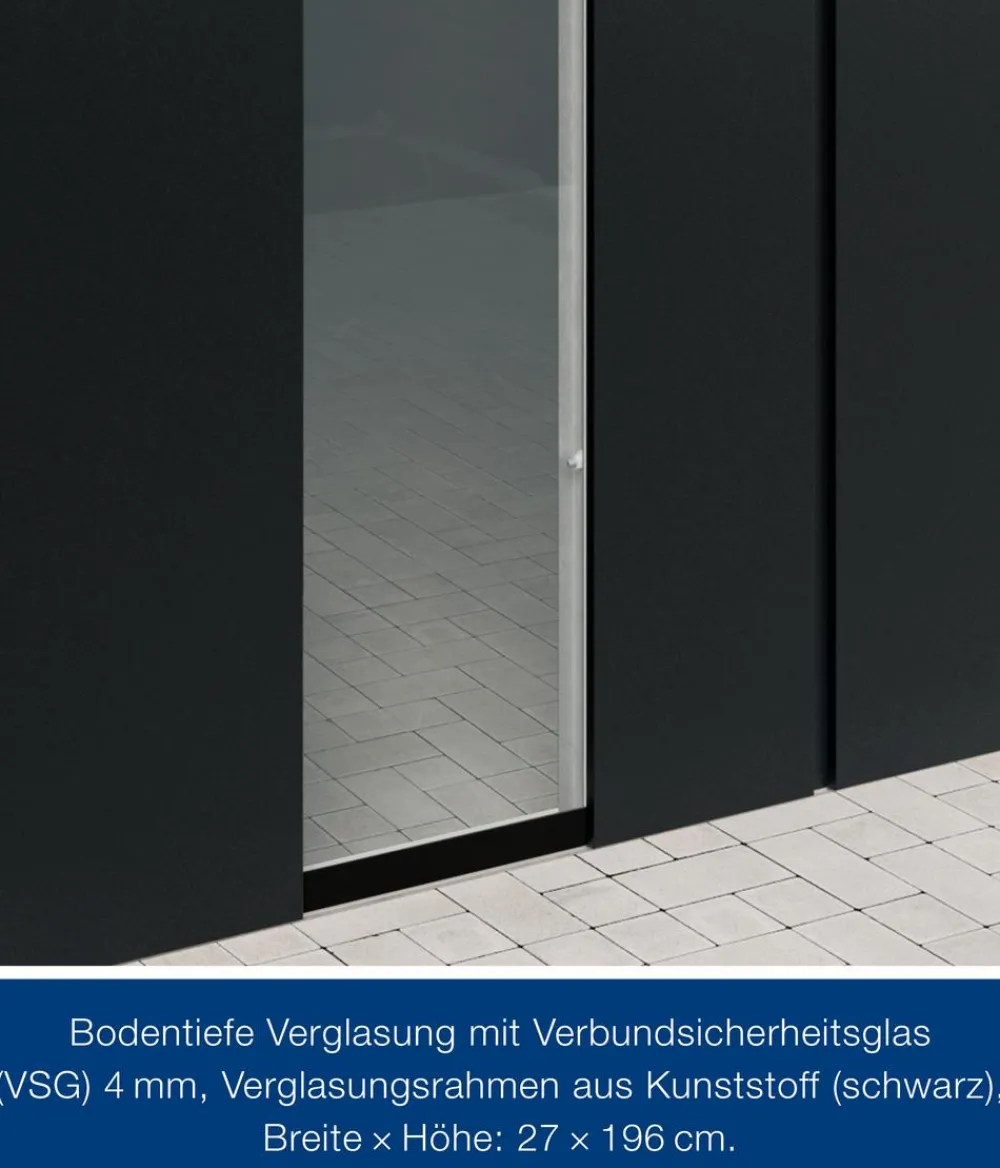 Hörmann Zubehör & Ausstattung > Juno VSG-Echtglas Wandelement M/L-Sk, , ca. B50/H208 cm