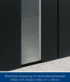 Hörmann Metallgerätehaus Juno JSD2 L-Sk Motiv Design bodentiefes Fenster, ca. B189/H219/T181 cm Anthrazit Best