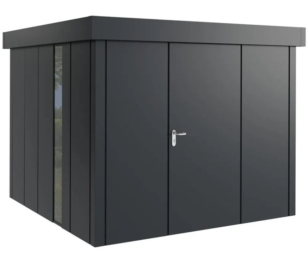 Hörmann Gartenhäuser & Gerätehäuser > Metallgerätehaus Juno JFD10 L-Sk Motiv Design, ca. B277/H222/T277 cm