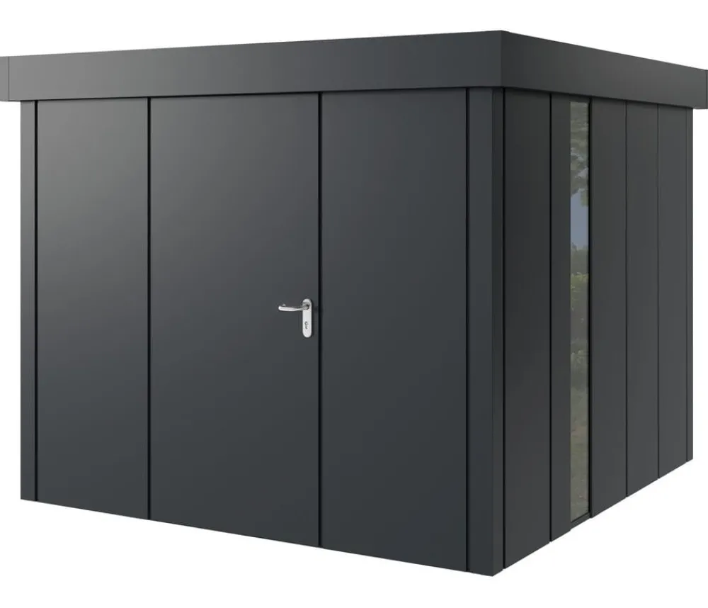 Hörmann Gartenhäuser & Gerätehäuser > Metallgerätehaus Juno JFD10 L-Sk Motiv Design, ca. B277/H222/T277 cm