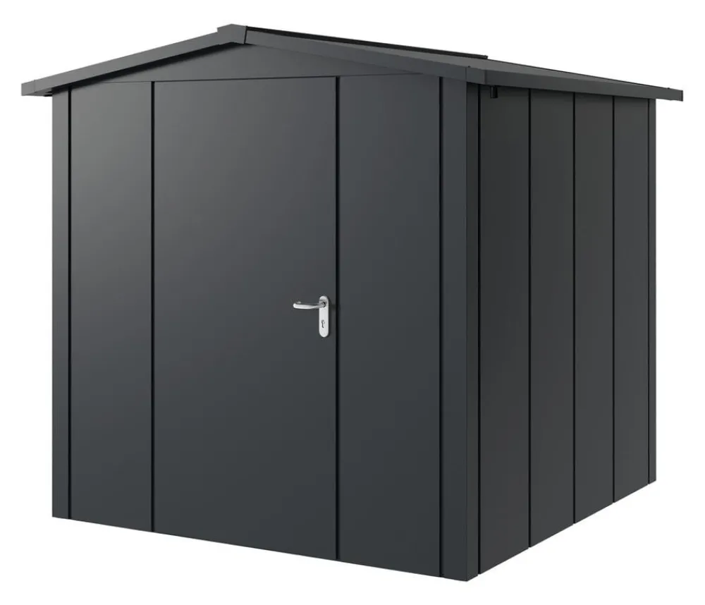 Hörmann Gartenhäuser & Gerätehäuser > Metallgerätehaus Juno JSD5 L-Sk Motiv Design, ca. B237/H223/T229 cm
