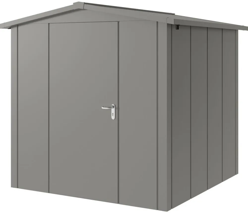 Hörmann Metallgerätehaus Juno JSD5 L-Sk Motiv Design, ca. B237/H223/T229 cm Graualuminium Clearance