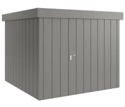 Hörmann Metallgerätehaus Juno JFD10 M-Sk Motiv Modern, ca. B277/H222/T277 cm Graualuminium Discount